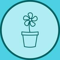 Flower Pot Vector Icon