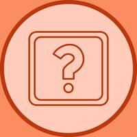 Unique Question Mark Vector Icon