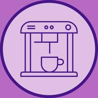 Unique Coffee Machine Vector Icon