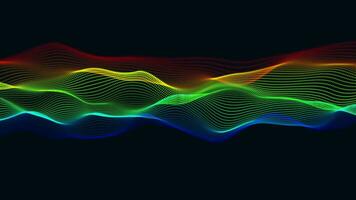 digital particle wave in cyberspace abstract background ,cyber background or technology background video