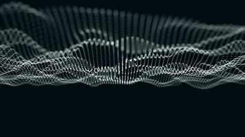digital particle wave and light abstract background video