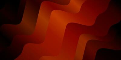 Dark Orange vector pattern with lines.