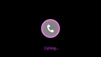 Phone calling icon video