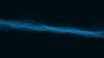 digital particle wave in cyberspace abstract background ,cyber background or technology background video