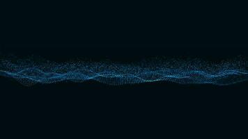 digital particle wave in cyberspace abstract background ,cyber background or technology background video