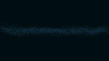 Fantastic animation with particle wave object in slow motion video