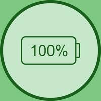 Unique Full Battery Vector Icon