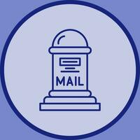 icono de vector de caja de correo