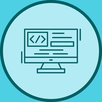 icono de vector de codificación