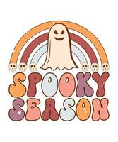 Spooky Season Retro Halloween vector