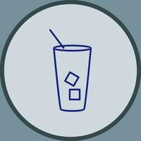 Iced Coffee Vector Icon