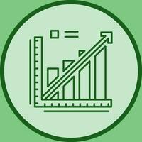 Line Graph Vector Icon