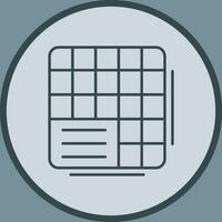 Table Data Vector Icon