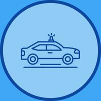 icono de vector de coche de policía