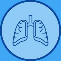 icono de vector de pulmones