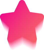 Y2k gradient star. Holographic soft aura. Blurred aesthetic shape. png