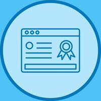 Online Certificate Vector Icon