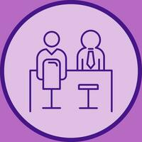 Employee Interview Vector Icon