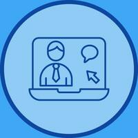 Online Interview Vector Icon