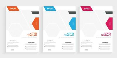 A4 size corporate marketing brochure cover design, A4 size one folded annual report graphics layout vector