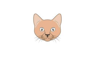 ilustración de un gato en blanco antecedentes vector