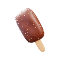 Chocolat des noisettes la glace crème 3d rendre png