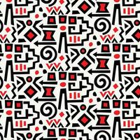 abstract etnic  seamless geometric pattern vector