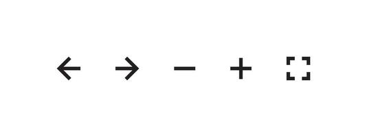 Arrows icons. Mobile app icons. Direction icons. Pointer signs. Vector scalable graphics