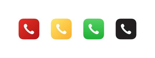 Call icon. Answer phone icons. Answer incoming call. Vector scalable graphics