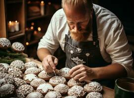 Christmas sweet cookies photo