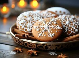 Christmas sweet cookies photo