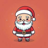 Cute Santa Claus cartoon character photo