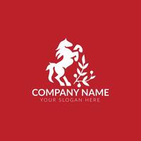 Vector strong horse logo template designa