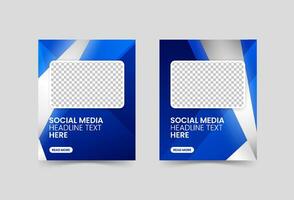 social media post, colorful, blue gradation, slash silver, memphis , abstract eps 10 vector