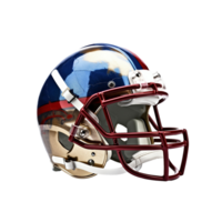 American football helmet isolated on transparent background, created with generative AI png