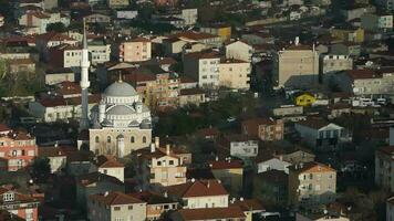 istanbul old town roofs. Aerial view. video
