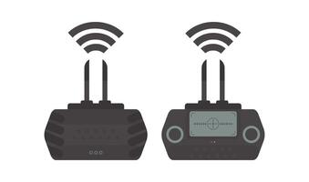 Remote control for drone and quadcopter. Isolated. illustration. vector