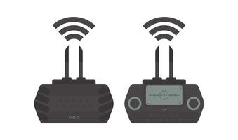 Remote control for drone and quadcopter. Isolated. Vector illustration.