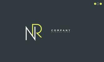 NR Alphabet letters Initials Monogram logo RN, N and R vector