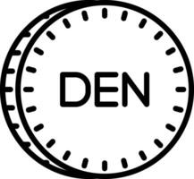 Denar Vector Icon Design