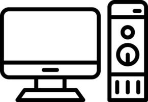 Desktop Computer Vector Icon Design