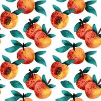 seamless background with peaches photo