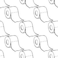 Toilet paper rolls seamless pattern vector