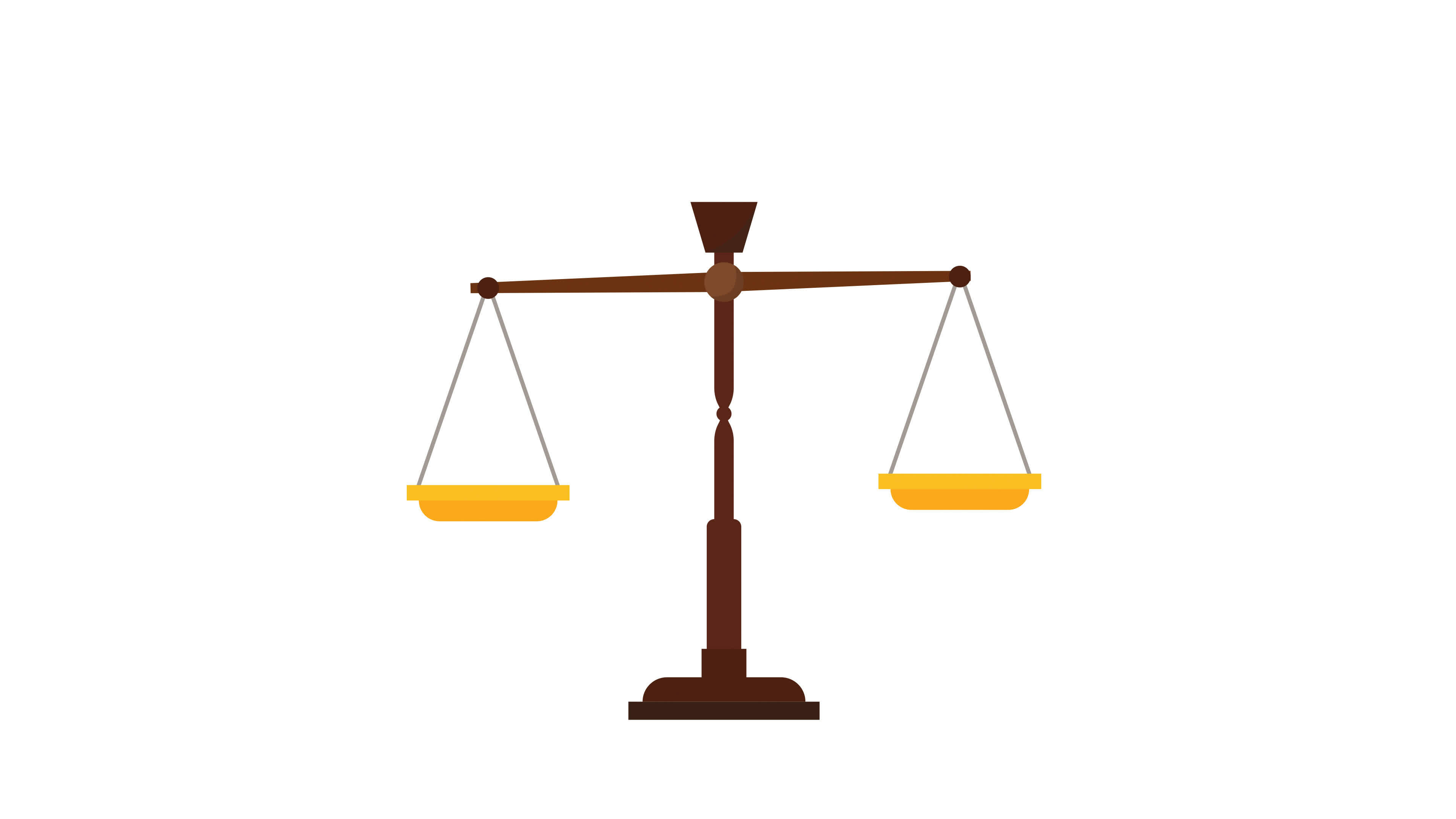 2d animation of balance of justice, scales. motion 2d animation scales