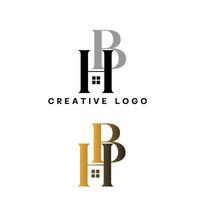 BH initial letter logo vector