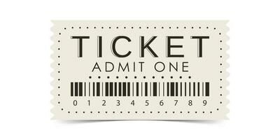 Ticket design. Modern ticket card template. Vector illustration.
