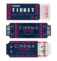 Ticket set. Pass card design. Isolated. Vector illustration.