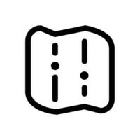 Map Vector Icon, Outline style icon, from Adventure icons collection, isolated on white Background.