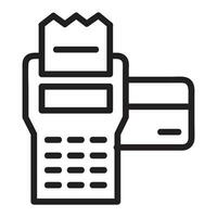 Pos Terminal Vector Icon, Lineal style, from accounting icons collection, isolated on white Background.