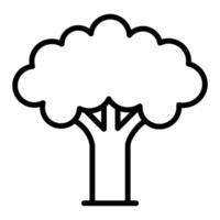 árbol vector icono, lineal estilo icono, desde agricultura íconos recopilación, aislado en blanco antecedentes.